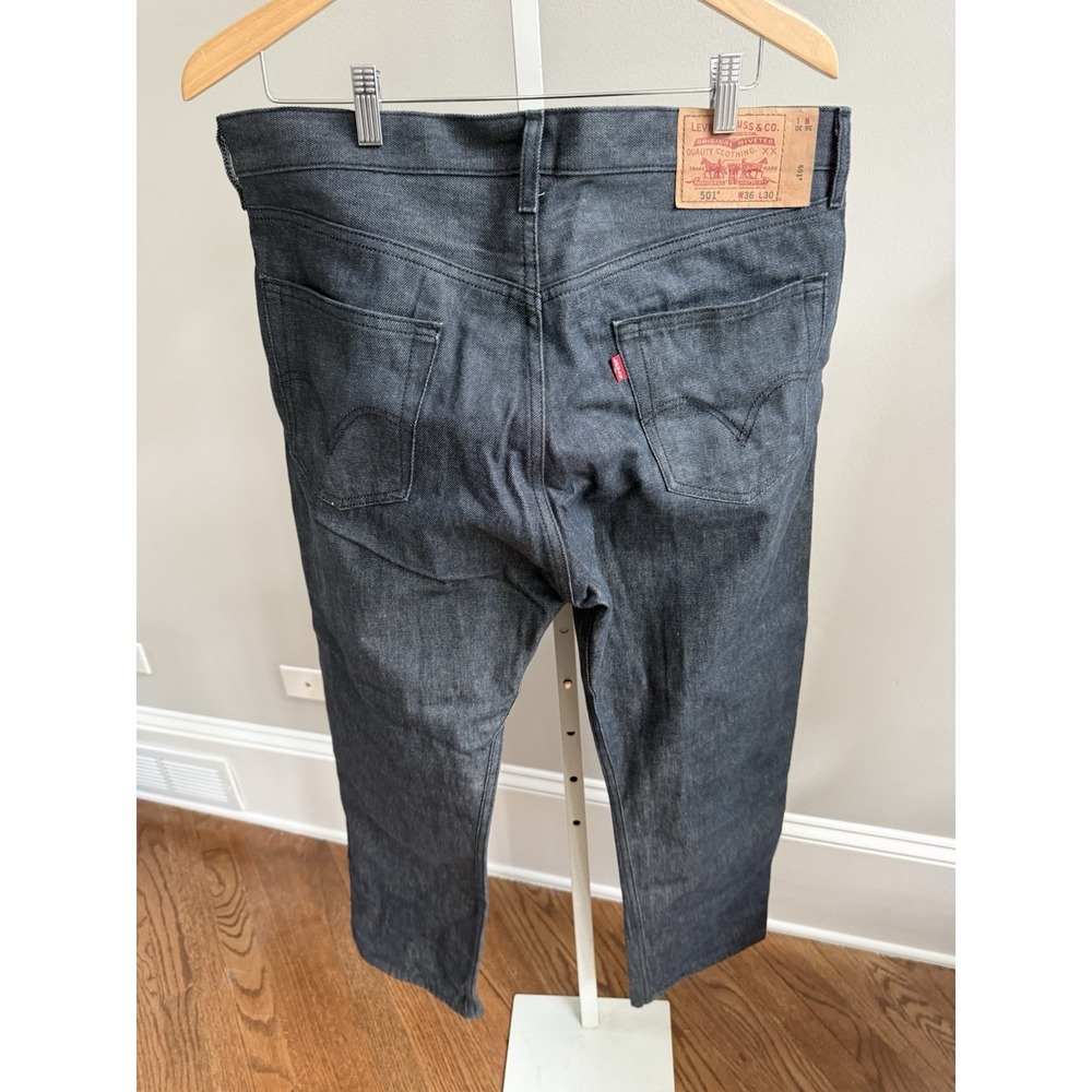 Levis 501 Original Jeans Mens FITS 36x30 Blue Button Fly NWOT - Picture 3 of 7